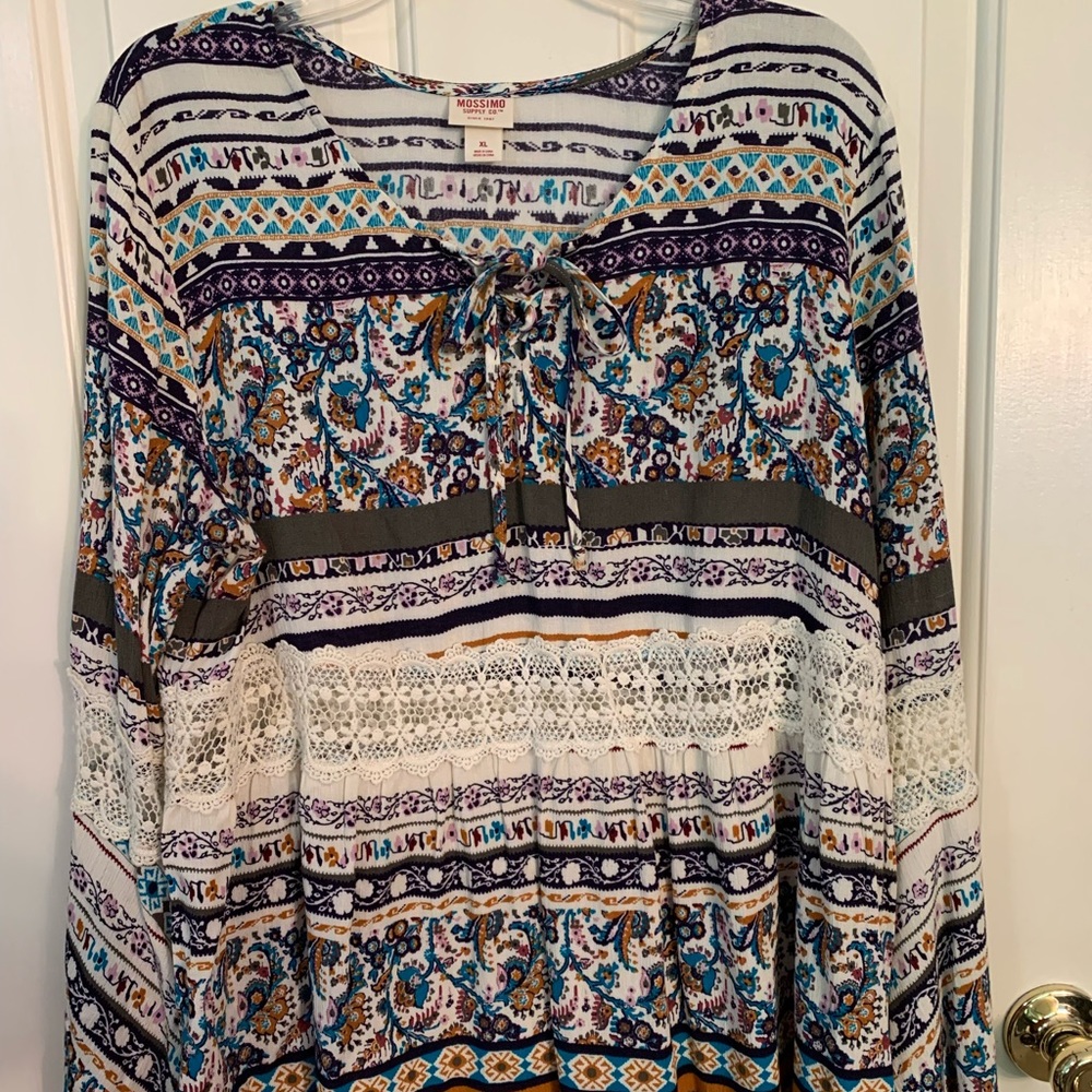 Boho Long Sleeve Flowy Top